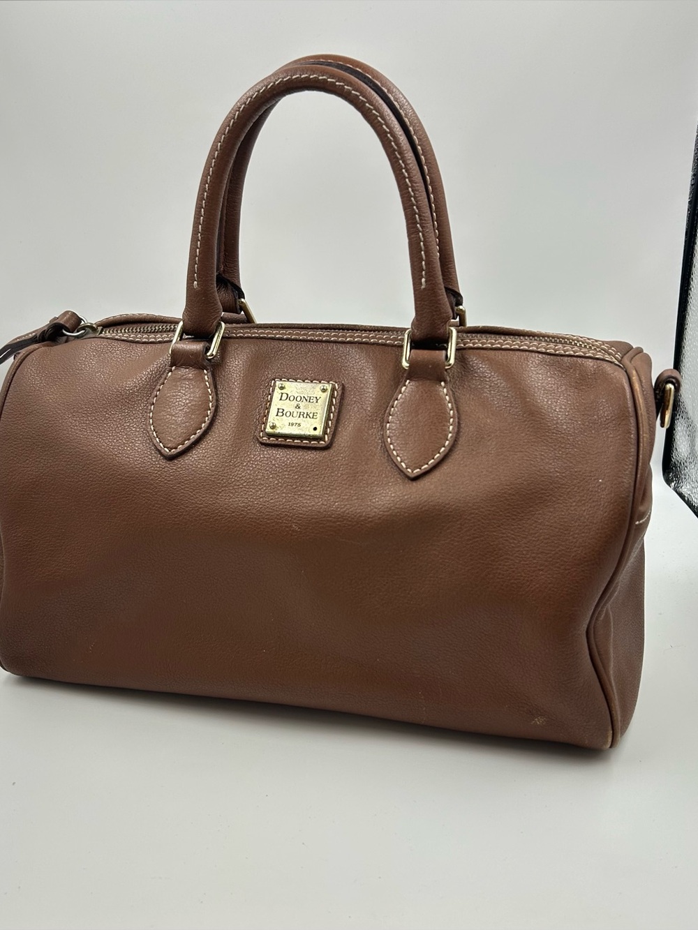Dooney & Bourke brown leather satchel purse
